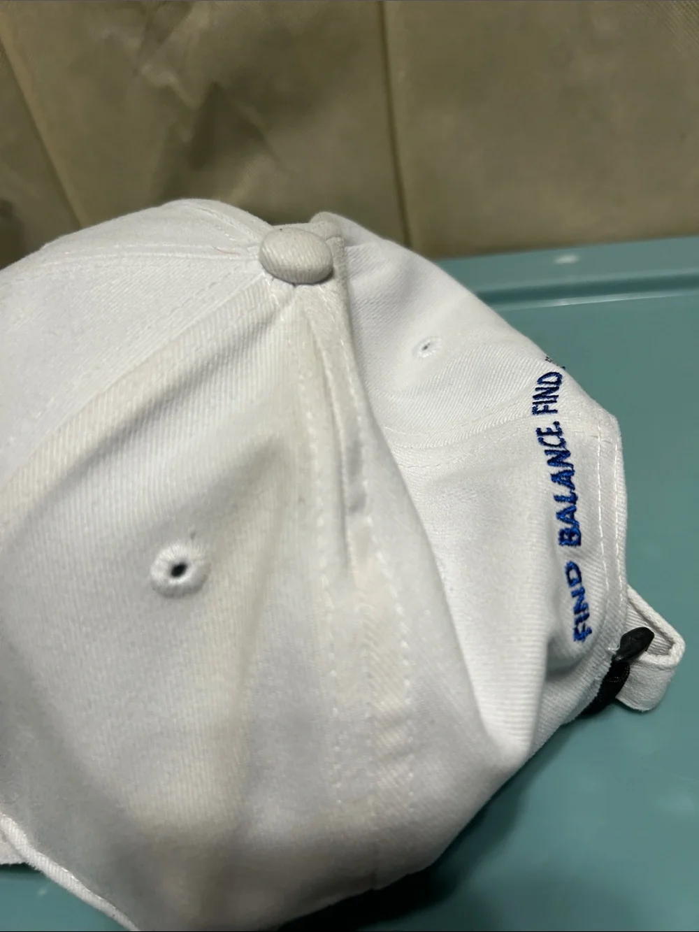 Embroidered White Baseball Cap